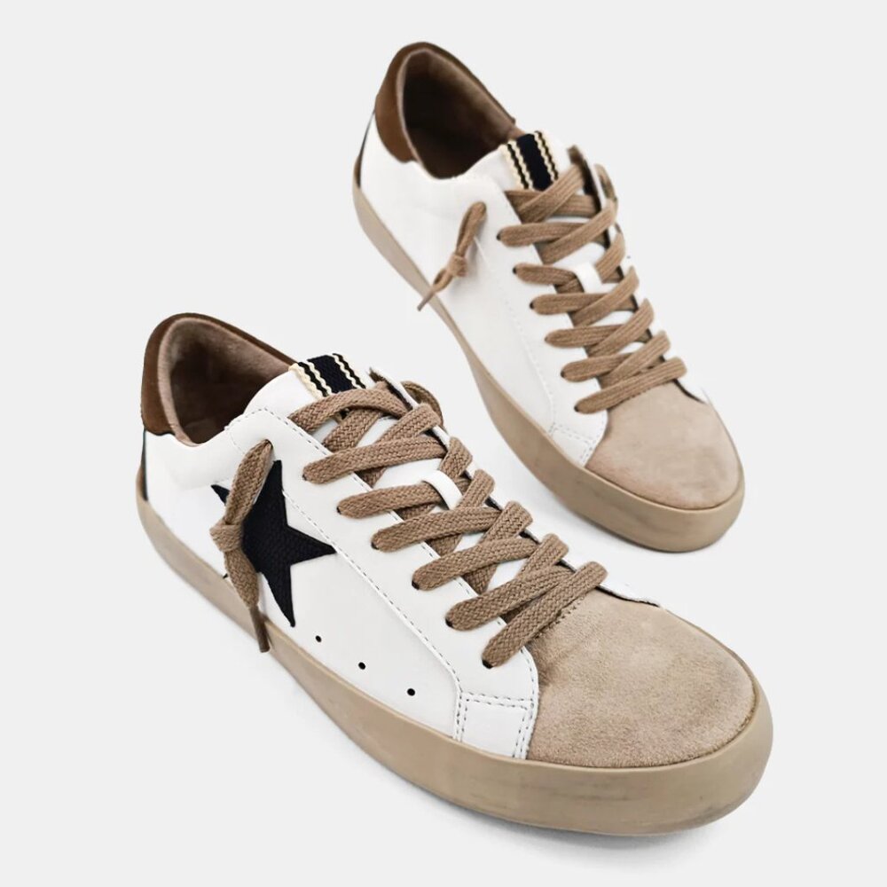 NEW - Pamela Brown Gold Star Sneaker